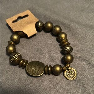 Antique Stretchy Beaded Bracelet